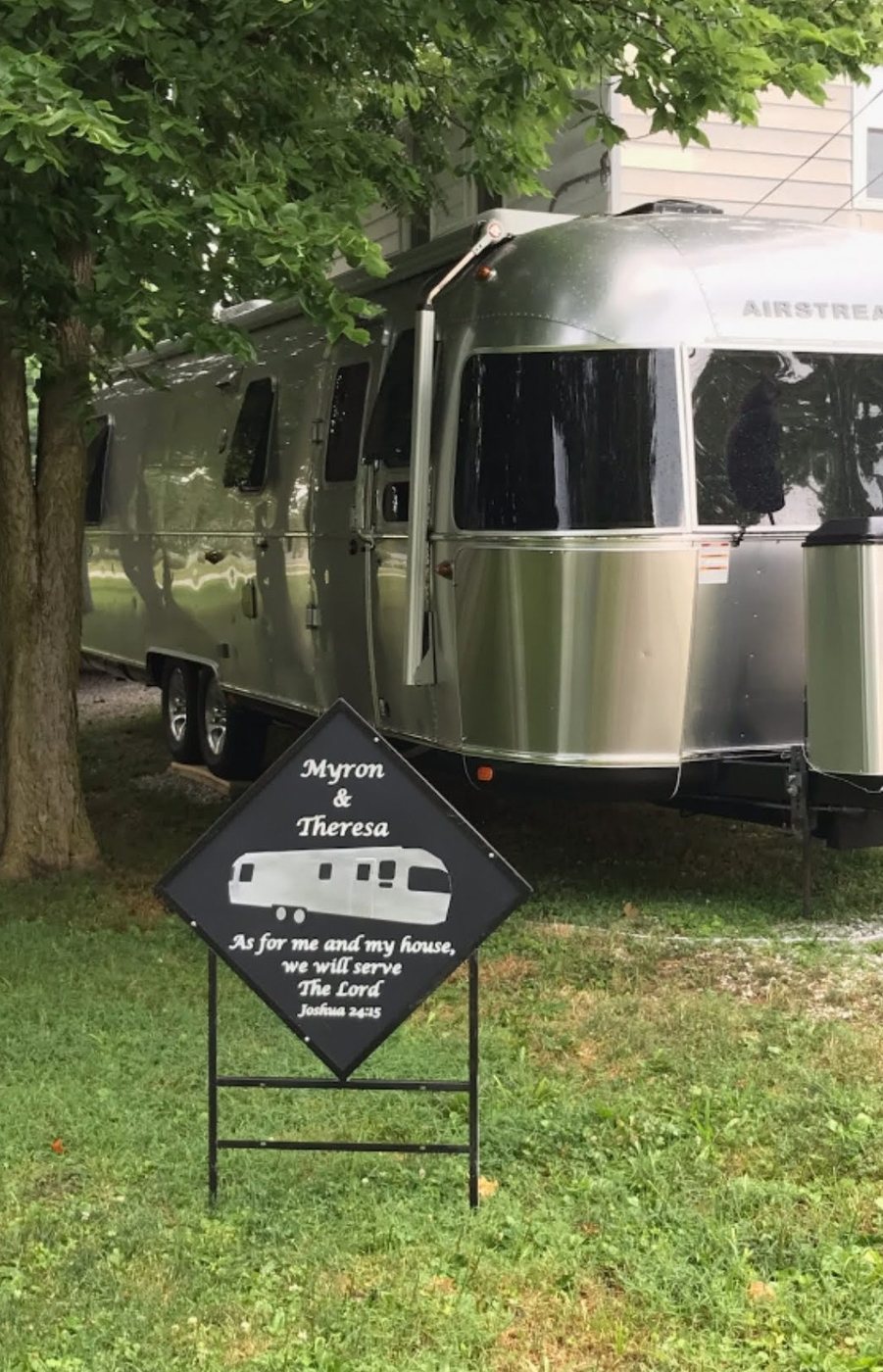 Campsite sign
