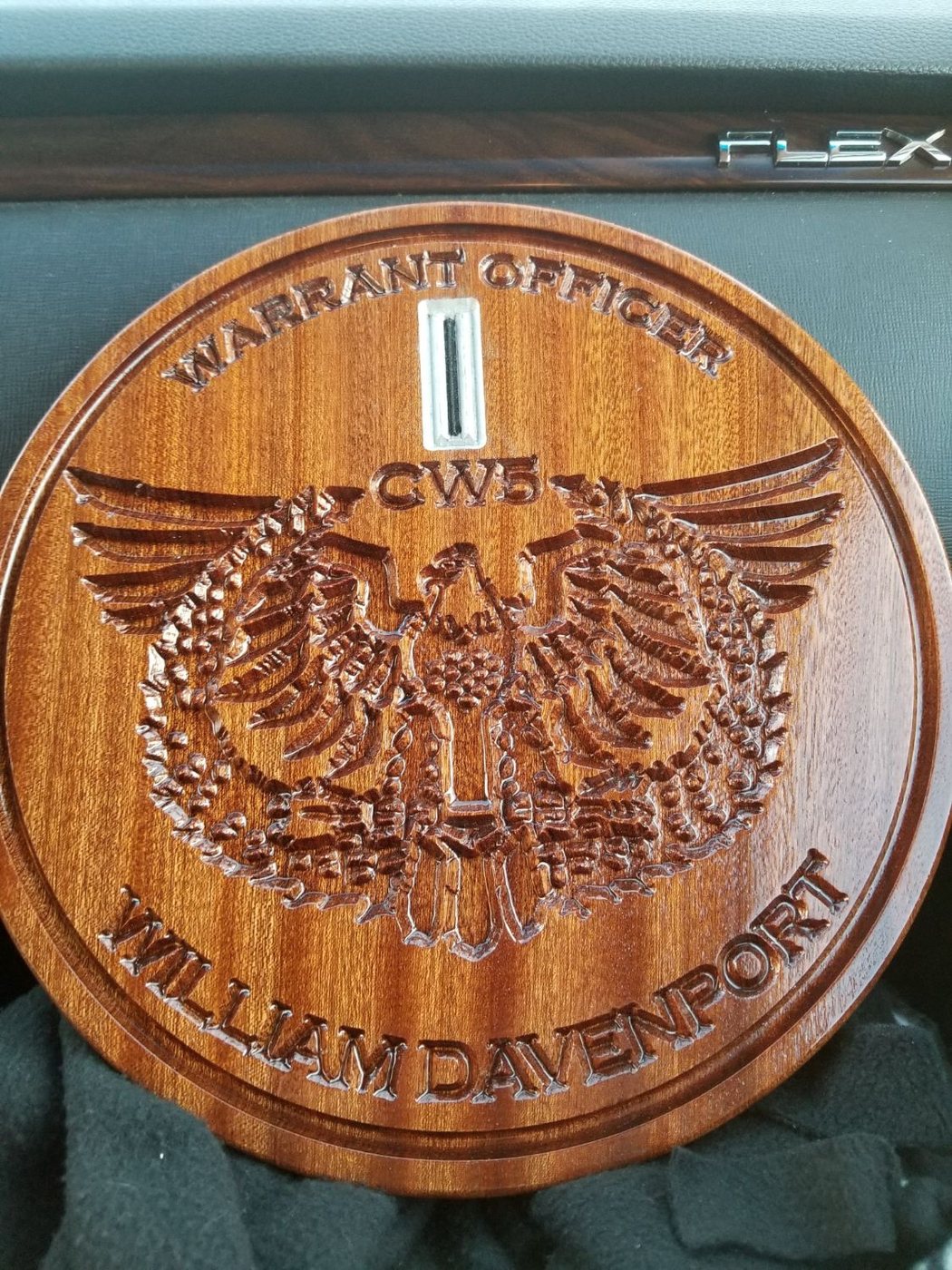Warrant officer's plaque